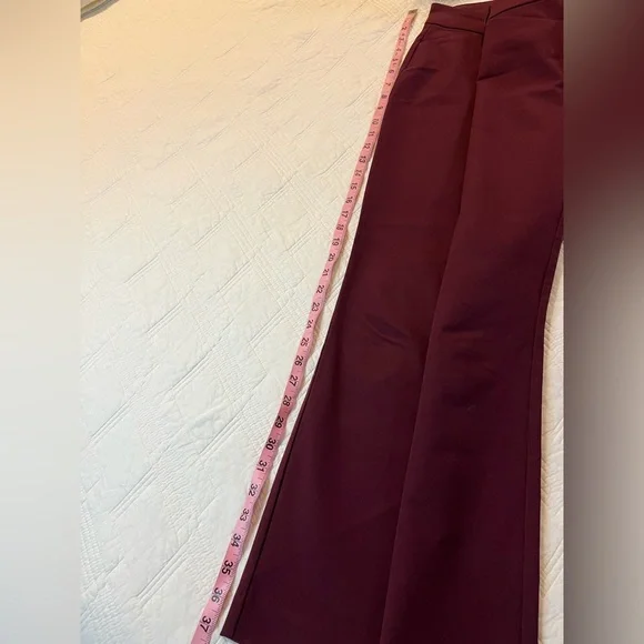 Old Navy Womens High Rise Pixie Skinny Burgundy Pants size 14 - Picture 3 of 3